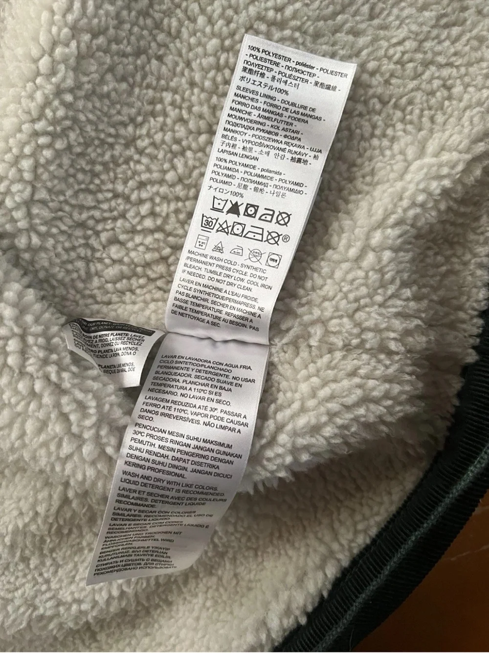Levi’s Premium Sherpa Lined Corduroy Jacket Mens Large Dark Green Big E 16365-01